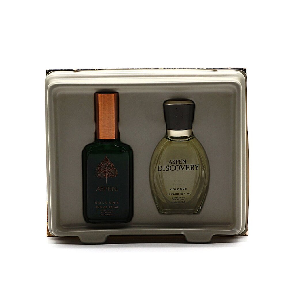 Vintage Coty ASPEN & Aspen Discovery Cologne Collection 0.75oz Each - Picture 2 of 3
